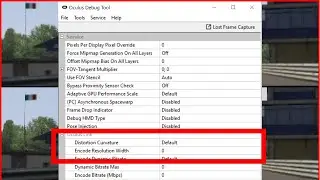 Oculus Quest 2 Encode Resolution Width. Oculus Debug Tool Settings