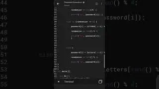 Random password generator in C | 