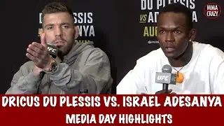 UFC 305: Dricus Du Plessis & Israel Adesanya Media Day Highlights