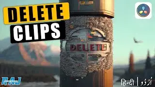 How to DELETE and RIPPLE DELETE Clips in Davinci Resolve | davinci resolve tutorial for beginners