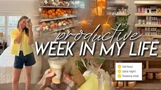 WEEK IN MY LIFE | fall shopping, haul, how I’m really doing, finances chat, date night, & trip prep!