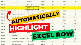 Automatically Highlight Rows in Excel When You Click the Cell