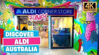 🇦🇺 Discover Aldi Australia FUNKY CORNER STORE  [4k Video]