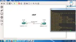 [BGP] eBGP Configuration with Loopback in GNS3 [Basic Configuration]
