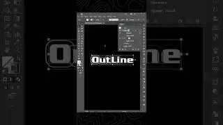 Outline effect on text in adobe illustrator #outline #effect #illustrator