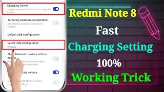 Redmi Note 8 Fast Charging Setting | Redmi Note 8 Charging Problem  | Redmi Note 8 Fast Charging