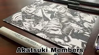 Drawing Akatsuki Members - Timelapse | João Da Art