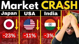 Japan, US and Indian Market CRASH!! - Cause of BIG Concern? - Rahul Jain Analysis #marketcrash