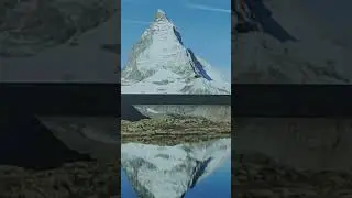 Pyramid like,encased in Snow ,it's peak stands out in the Alpine Panorama in Switzerland...