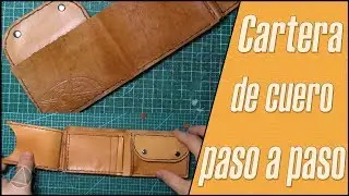 Cartera de cuero grabada paso a paso - DIY TUTORIAL