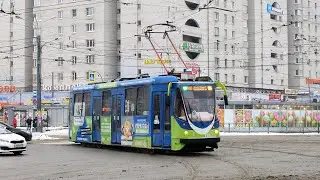 Трамвай Санкт-Петербурга 1:100 маршрут ЛМ-99АВН 0510 Вагон