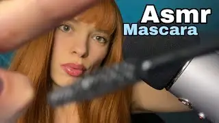 Asmr - mascara pumping | painting | mouth sounds