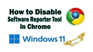 How to Disable Software Reporter Tool in Chrome | Windows 11