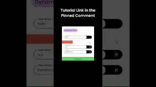 How to create a Dynamic Form / Input Field using HTML CSS and JS