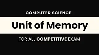 Computer Memory Unit in Hindi