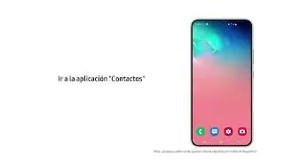 Cómo ver, editar y guardar contactos en el smartphone Samsung Galaxy