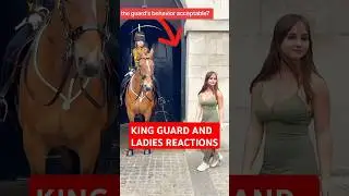 KING GUARD AND LADIES REACTIONS_ #kingguardhorse #thekingsguard  #kingguard #uk