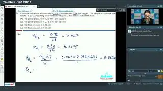 AIATS JEEADVANCED 2019 Paper 1 Chemistry For Class XI Studying Q 26 to 30