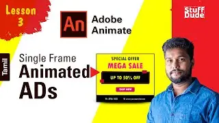 An Animated AD Banner in Adobe Animate | Lesson 3 | Stuff Dude