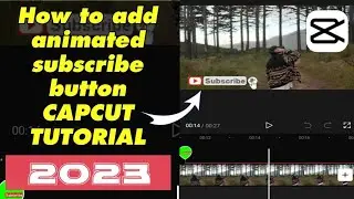 How to add subscribe button on a video in capcut 2023