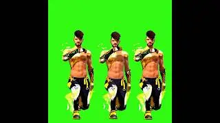 free fire lobby animation emote [no copyright ]short #shorts #greenscreen