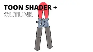 Toon shader + realtime outline in Blender 2.8 tutorial