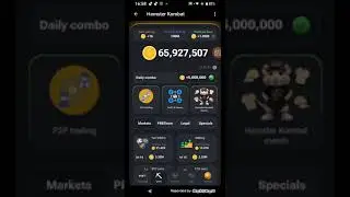 Карта комбо  Hamster Combat. Заработок без вложений. Новая карта Хамстер Комбат