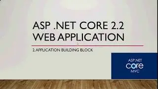 2. ASP .NET Core:  Web App Building block