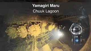 Wreck of Yamagiri Maru in Chuuk Lagoon (360 2D 8K) | Insta360 ONE RS 1-Inch 360 | Mantis housing