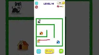 LEVEL 14 DOGE CANNOT TOUCH OTHER DOG? Doge Rush to Home: Draw Puzzle #short #doge #dogs #dog #puzzle