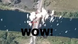 UKRAINE HIT A RUSSIAN BRIDGE IN KURSK WITH 4 PRECISE JDAM'S MISSILES AND IT STILL STANDS || 2024