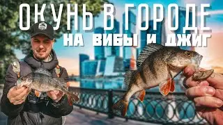 ОКУНЬ НА ДЖИГ И ВИБЫ! Рыбалка в городе. СТРИТФИШИНГ. КТО ловится в ЦЕНТРЕ МОСКВЫ?