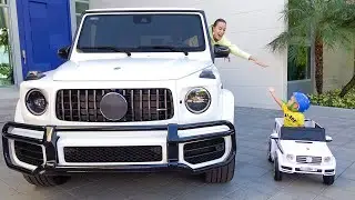 Vlad and Niki transform Moms G Wagon and ride on Monster Trucks