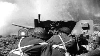 Soldiers of 2nd New Zealand Division at the Battle of Monte Cassino, Italy, in WW...HD Stock Footage