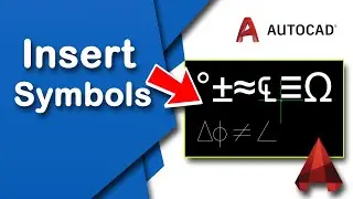 How to add or insert symbols in AutoCAD