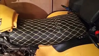 Перетяжка сидения Stels Leopard. 