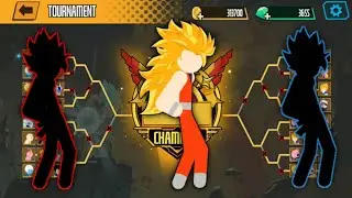 Stickman Warriors Fight 3×3 - Random, Gomu SSJ3 & Random - TOURNAMENT