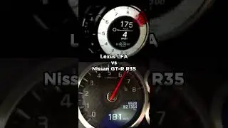 Lexus LFA vs Nissan GT-R #shorts #acceleration  #lexus #lfa #v10 #nissan #gtr