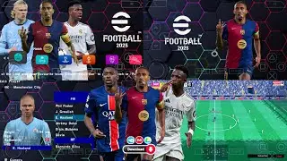 eFootball PES 2025 PPSSPP New Update UCL 4K HD Graphics | PES 2025 PPSSPP Download 24/25 Transfers