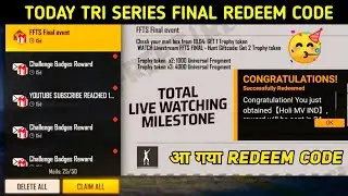 Free fire tri series event reward || How to get Shake emote in free fire