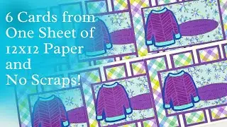 12x12 Paper and No Scrap Cards | Christmas in July