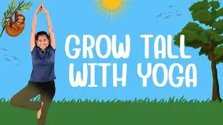 Grow Tall with Yoga | Fun Warm Up for Kids | Yoga for Focus & Concentration | Yoga Guppy