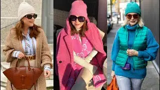 МОДНЫЕ ШАПКИ 2023💖 СТИЛЬНЫЕ ОБРАЗЫ С ГОЛОВНЫМИ УБОРАМИ ДЛЯ ЖЕНЩИН 50+