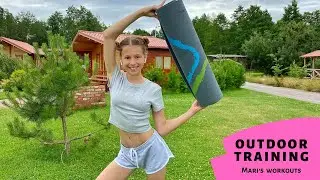 Outdoor training. Mari Kruchkova