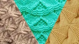 Замечательные узоры спицами. Wonderful knitting patterns.