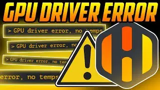 HIVE OS GPU driver error no temps FIX