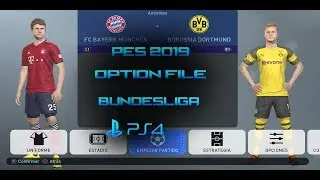 PES 2019/(PS4 OPTION FILE BUNDESLIGA + TUTORIAL COMO INSTALAR