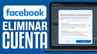 Cómo DESACTIVAR o ELIMINAR una cuenta de FACEBOOK desde PC (2024)