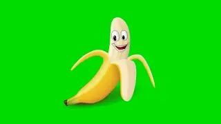 Banana Talking About Benefits of Banana Green Screen Animation