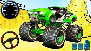 Monster Truck Stunt Racing - GT Car Mega Ramp Impossible Driver 2024 - GamePlay Android